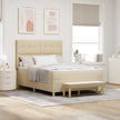 Boxspring Bed Met Hoofdeinde 190 X 140 Cm Stof
