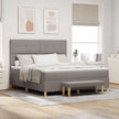 Boxspring Bed Met Hoofdeinde 190 X 140 Cm Stof