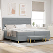 Boxspring Bed Met Hoofdeinde 190 X 140 Cm Stof