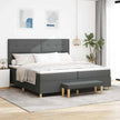 Boxspring Bed Met Hoofdeinde 190 X 140 Cm Stof