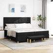 Boxspring Bed Met Hoofdeinde 190 X 140 Cm Stof