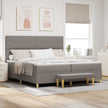 Boxspring Bed Met Hoofdeinde 190 X 140 Cm Stof