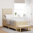 Boxspring Bed Met Hoofdeinde 190 X 140 Cm Stof