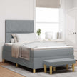 Boxspring Bed Met Hoofdeinde 190 X 140 Cm Stof