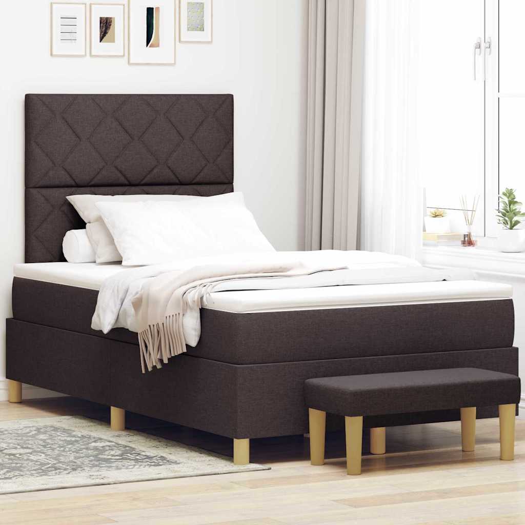 Boxspring Bed Met Hoofdeinde 190 X 140 Cm Stof