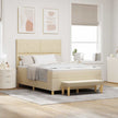 Boxspring Bed Met Hoofdeinde 190 X 140 Cm Stof