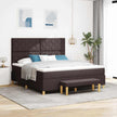 Boxspring Bed Met Hoofdeinde 190 X 140 Cm Stof