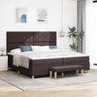 Boxspring Bed Met Hoofdeinde 190 X 140 Cm Stof
