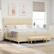 Boxspring Bed Met Hoofdeinde 190 X 140 Cm Stof