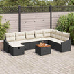 Tuinbank Set 9 St Poly Rattan