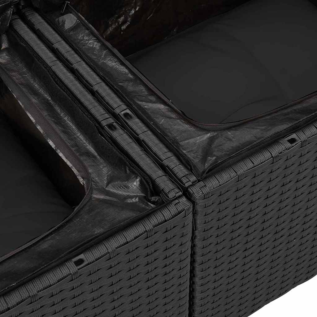 Tuinbank Set 9 St Poly Rattan