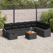 Tuinbank Set 9 St Poly Rattan