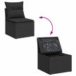 Tuinbank Set 9 St Poly Rattan