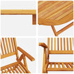 Tuin Eettafel Set 5 St Bruin Massief Acacia Hout