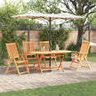 Tuin Eettafel Set 5 St Bruin Massief Acacia Hout
