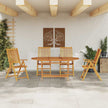 Tuin Eettafel Set 5 St Bruin Massief Acacia Hout