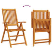 Tuin Eettafel Set 5 St Bruin Massief Acacia Hout