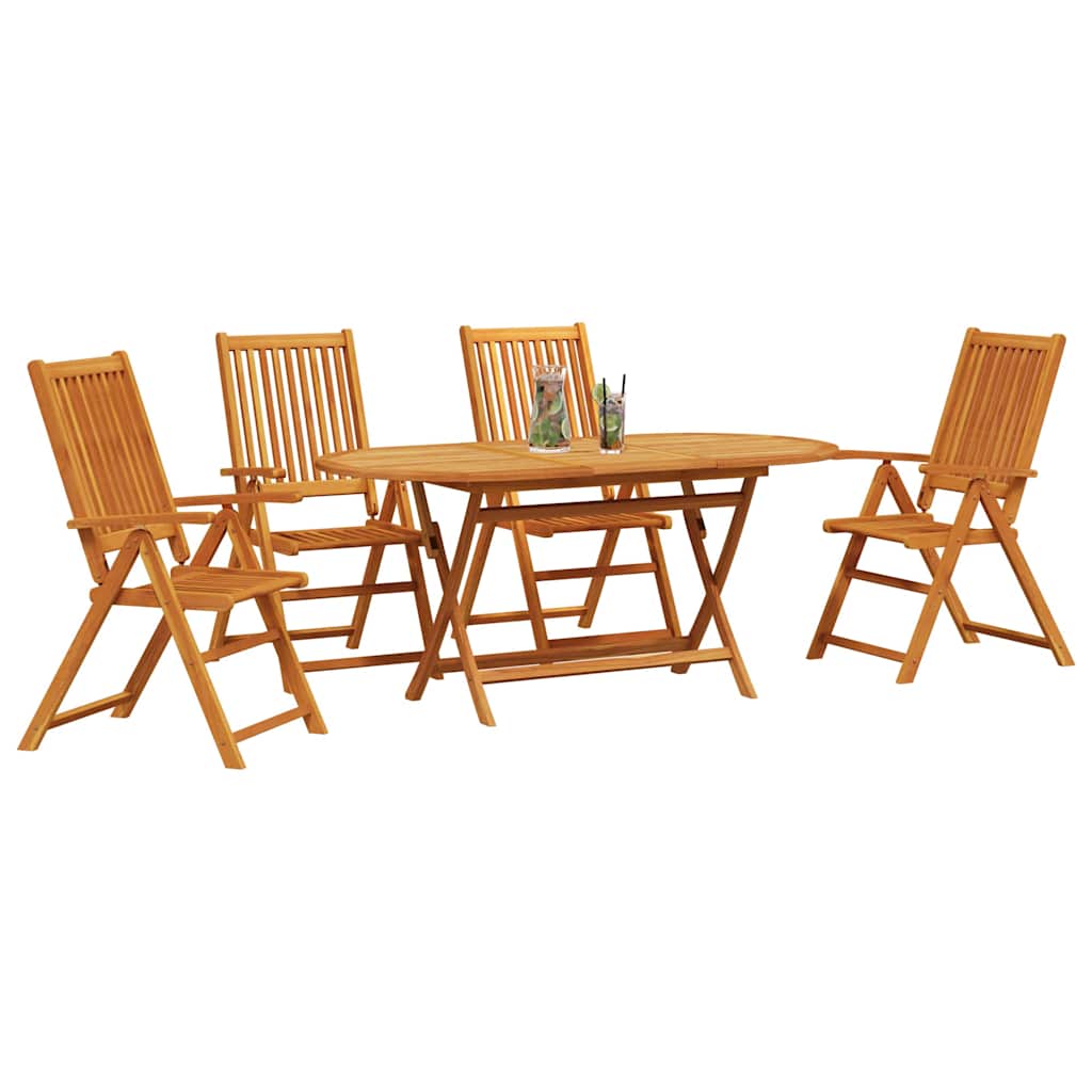Tuin Eettafel Set 5 St Bruin Massief Acacia Hout