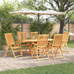 Tuin Eettafel Set 5 St Bruin Massief Acacia Hout