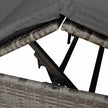 Dubbele Ligstoel Grijs Poly Rattan
