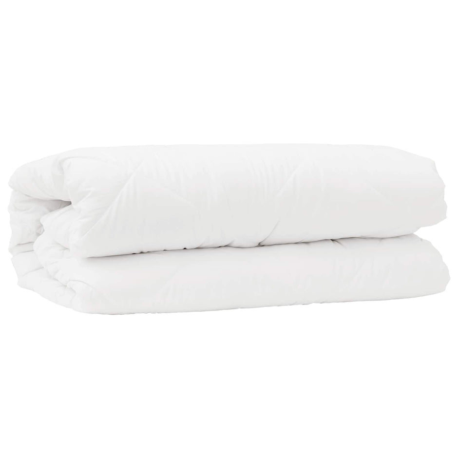 Deken Set Met Kussen 2 St Wit Microvezel