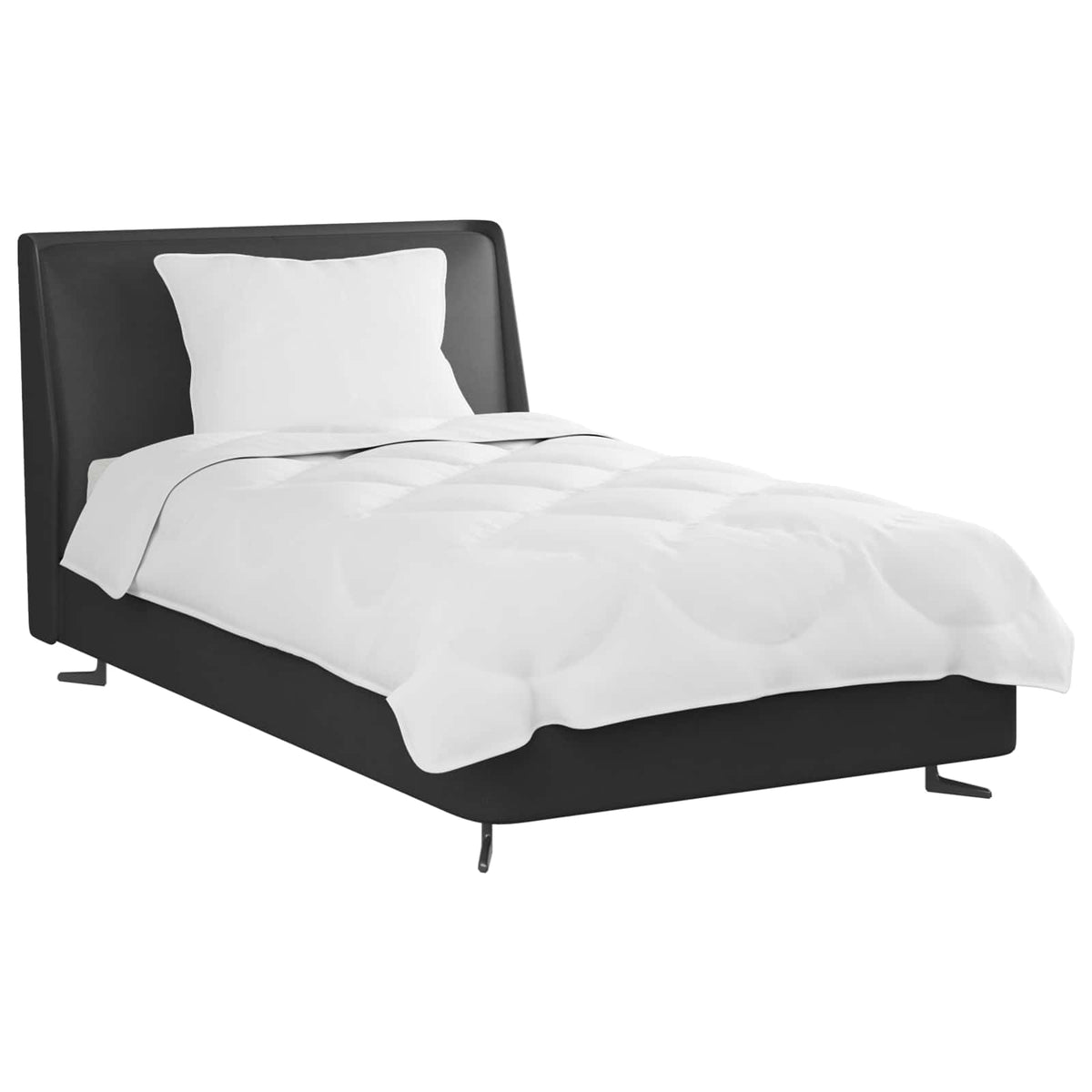 Deken Set Met Kussen 2 St Wit Microvezel