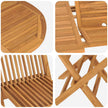 Tuin Eettafel Set 5 St Bruin Massief Teakhout