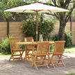 Tuin Eettafel Set 5 St Bruin Massief Teakhout