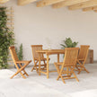 Tuin Eettafel Set 5 St Bruin Massief Teakhout