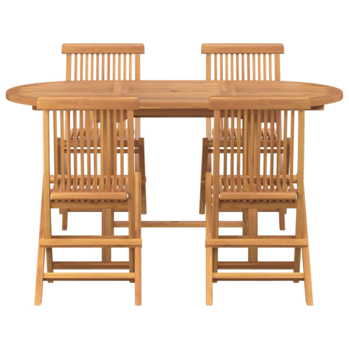 Tuin Eettafel Set 5 St Bruin Massief Teakhout