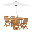 Tuin Eettafel Set 5 St Bruin Massief Teakhout