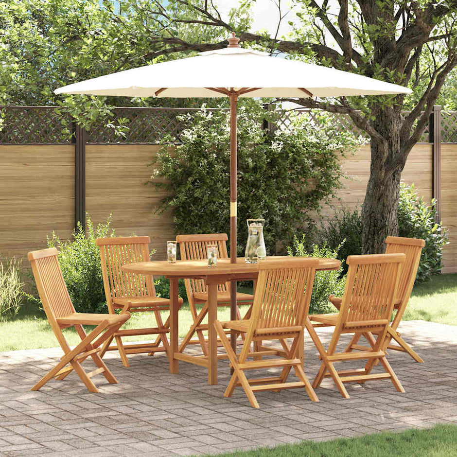 Tuin Eettafel Set 5 St Bruin Massief Teakhout