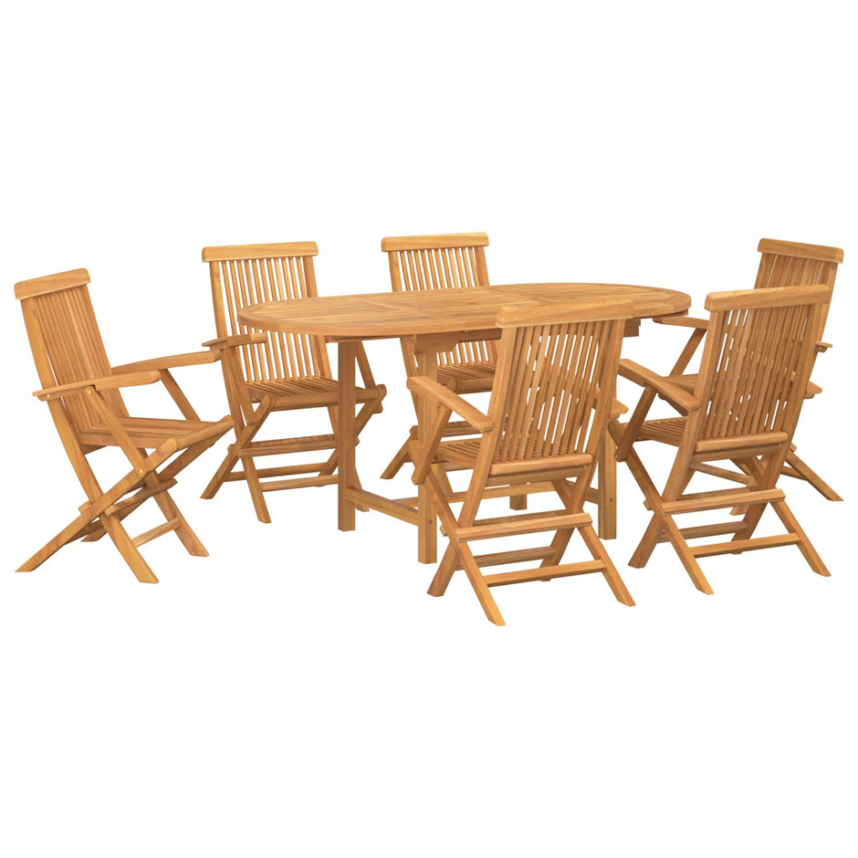 Tuin Eettafel Set 5 St Bruin Massief Teakhout