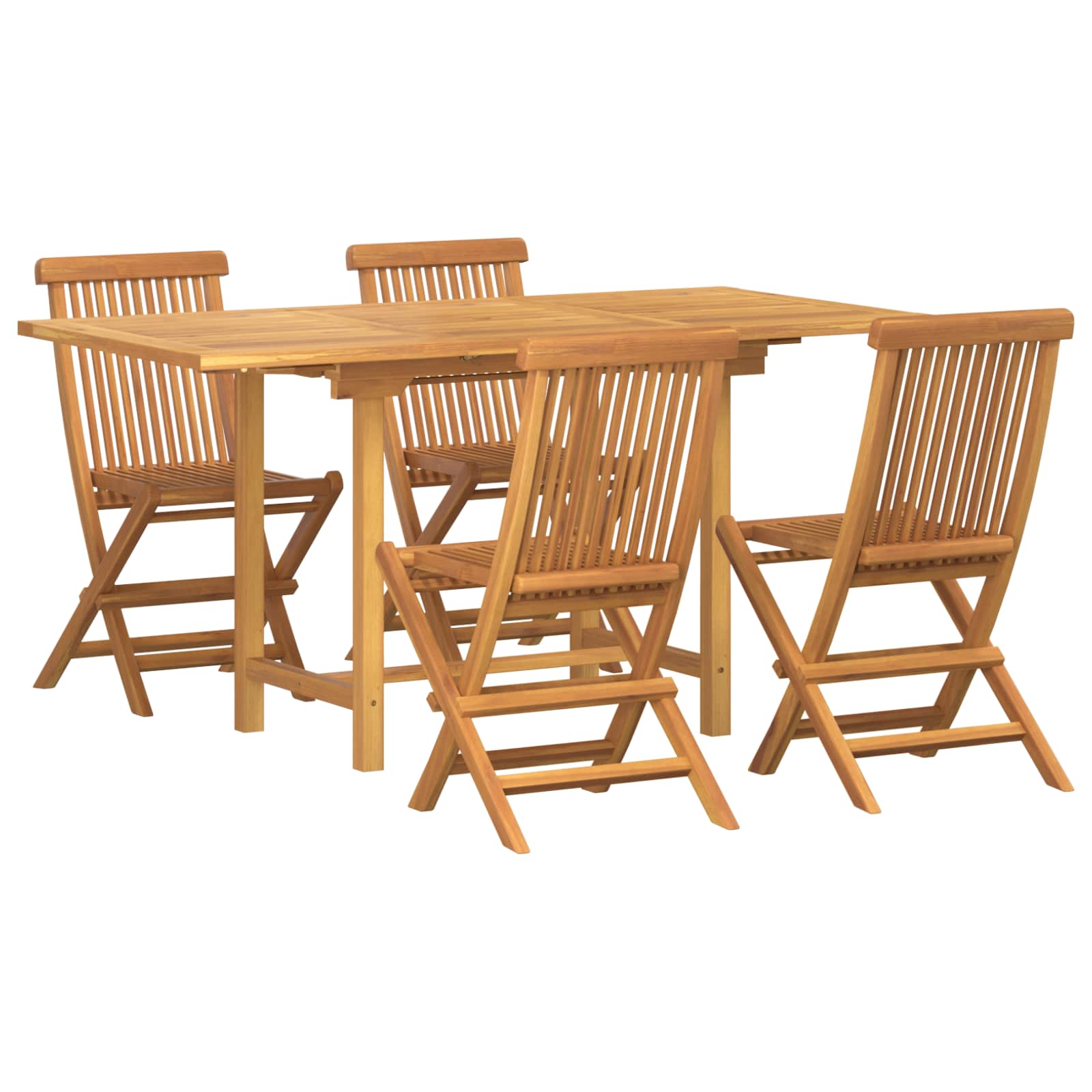 Tuin Eettafel Set 5 St Bruin Massief Teakhout