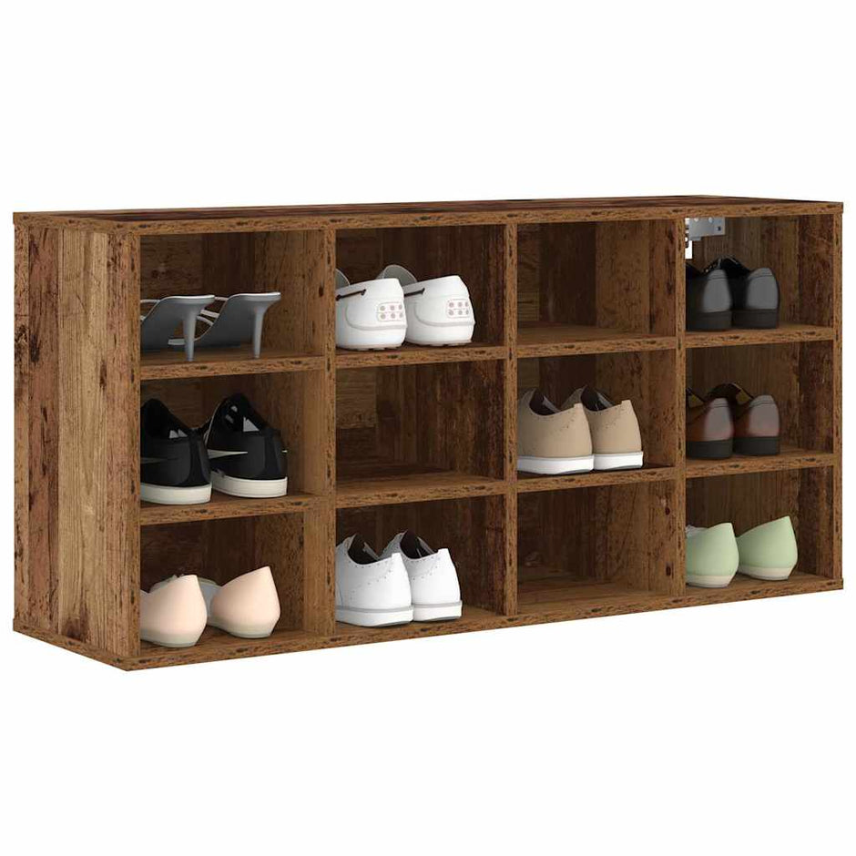 Schoenenkast Bewerkt Hout