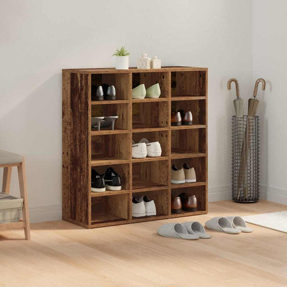 Schoenenkast Bewerkt Hout