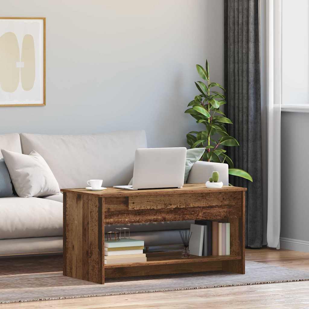 Salontafel 80 X 50,5 X 41,5 Cm Bewerkt Hout