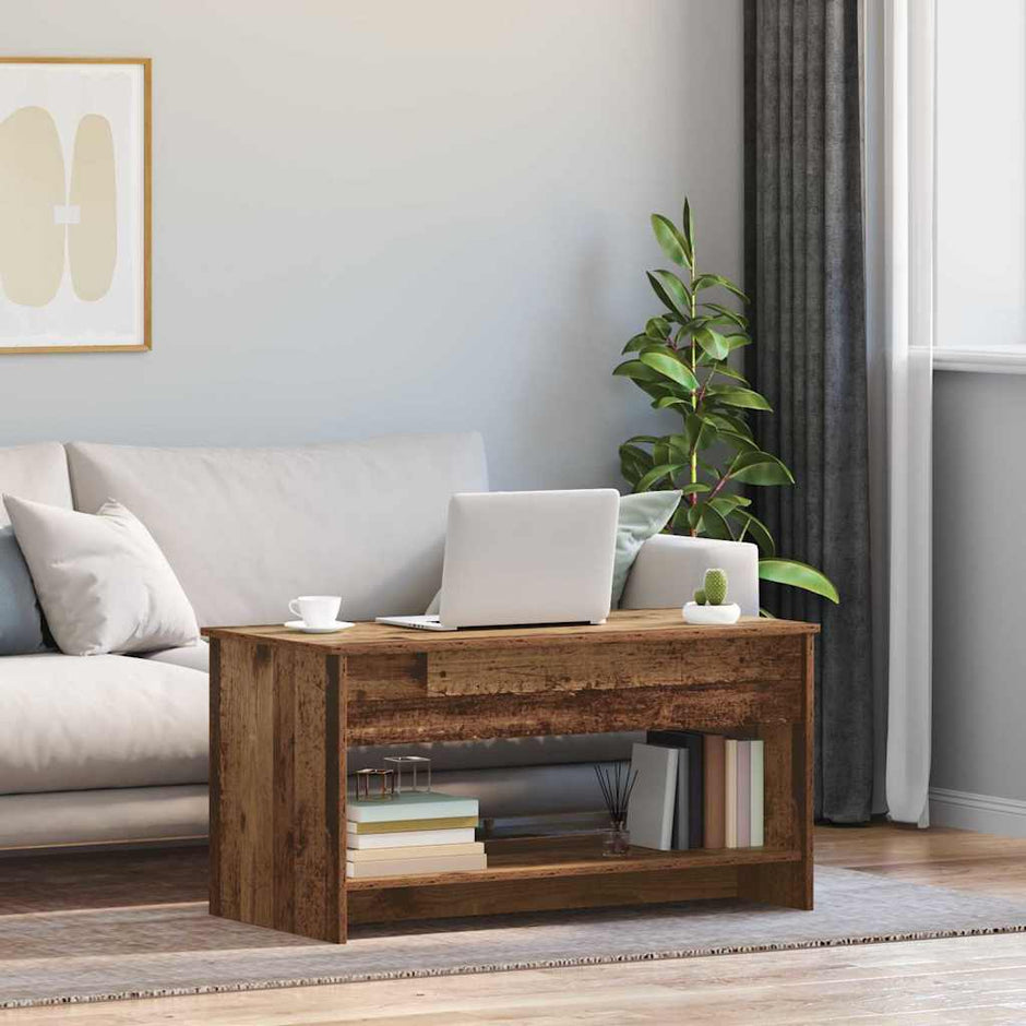 Salontafel 80 X 50,5 X 41,5 Cm Bewerkt Hout