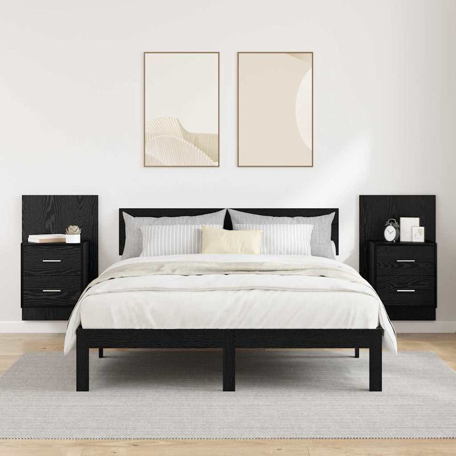 Wandkastje Voor Bed 2 St 48,5 X 32,5 X 80 Cm
