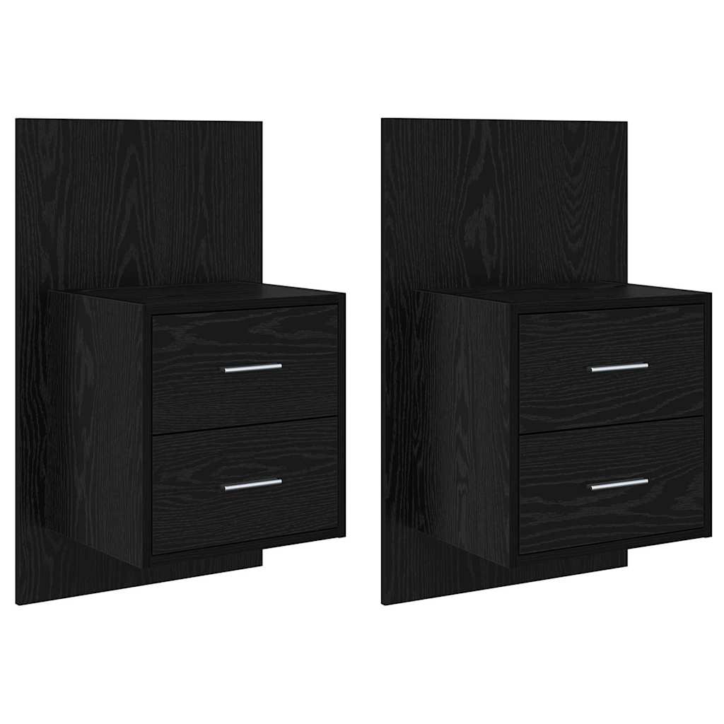 Wandkastje Voor Bed 2 St 48,5 X 32,5 X 80 Cm