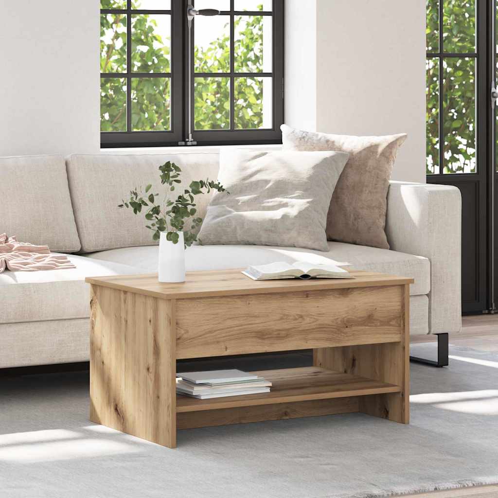 Salontafel 80 X 50,5 X 41,5 Cm Bewerkt Hout