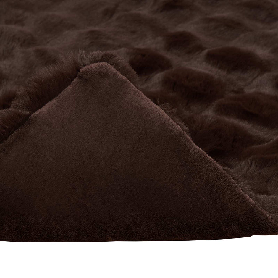 Antislip Deken Van Imitatie Konijnenbont Olite Polyester
