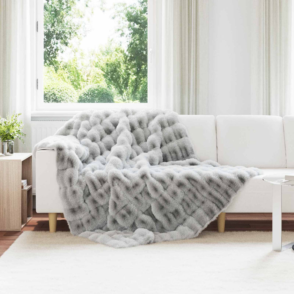 Antislip Deken Van Imitatie Konijnenbont Olite Polyester