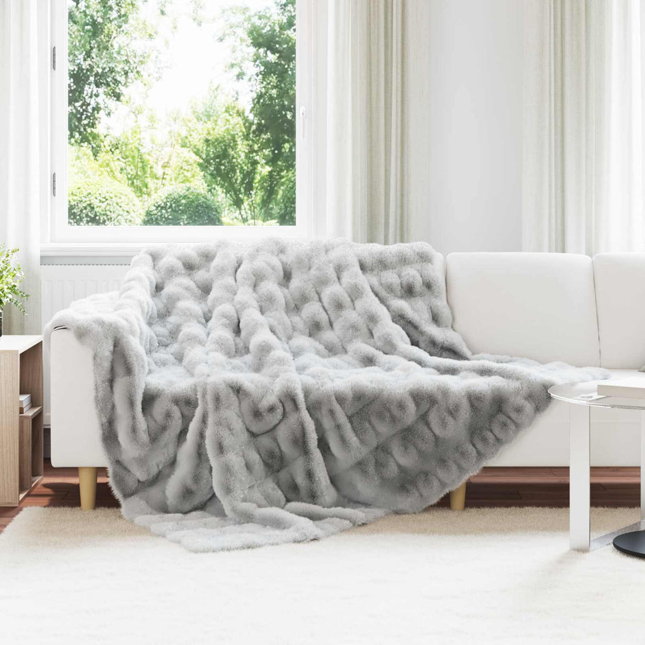 Antislip Deken Van Imitatie Konijnenbont Olite Polyester