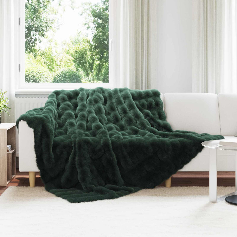 Antislip Deken Van Imitatie Konijnenbont Olite Polyester