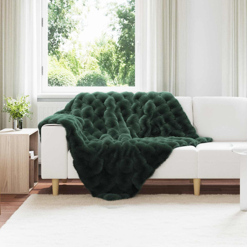 Antislip Deken Van Imitatie Konijnenbont Olite Polyester