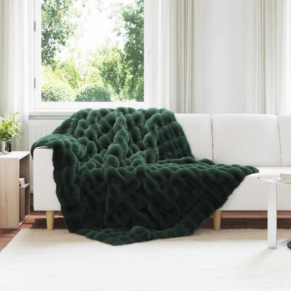 Antislip Deken Van Imitatie Konijnenbont Olite Polyester