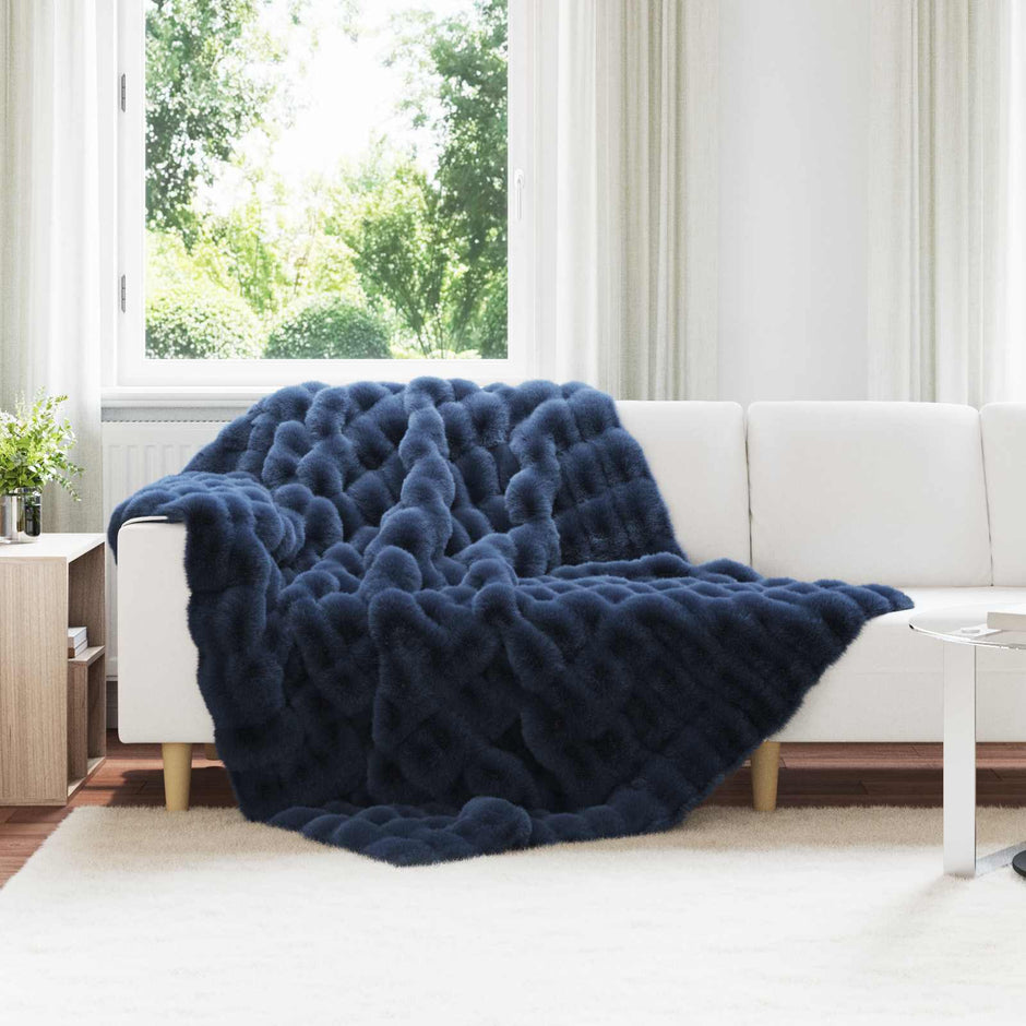 Antislip Deken Van Imitatie Konijnenbont Olite Polyester
