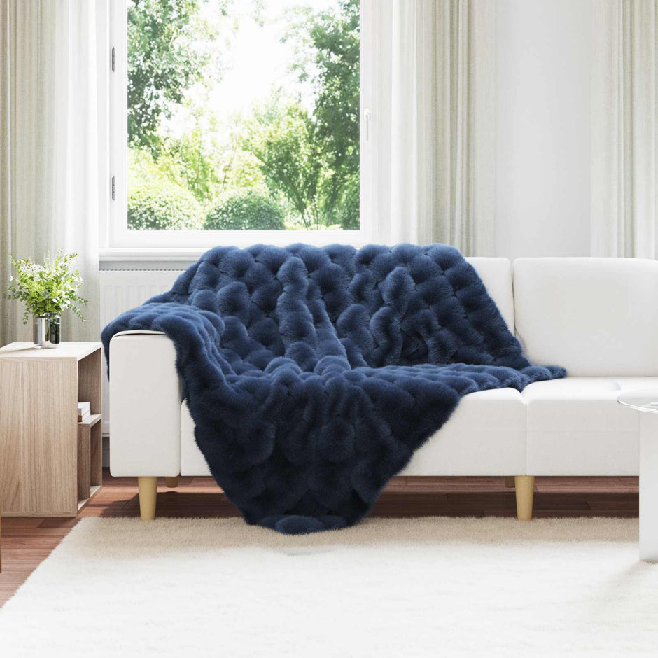 Antislip Deken Van Imitatie Konijnenbont Olite Polyester
