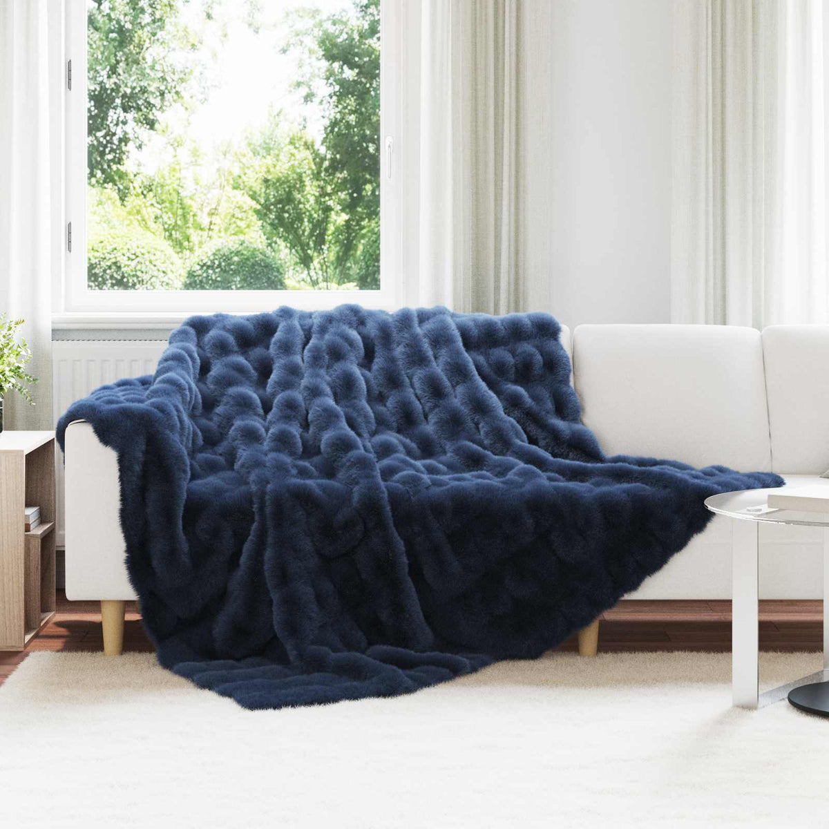 Antislip Deken Van Imitatie Konijnenbont Olite Polyester